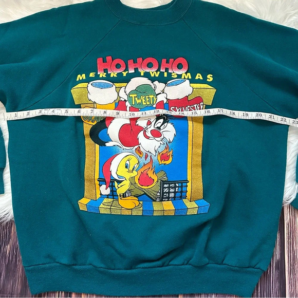 Warner Bros. Green Christmas Sweater - Picture 8 of 8